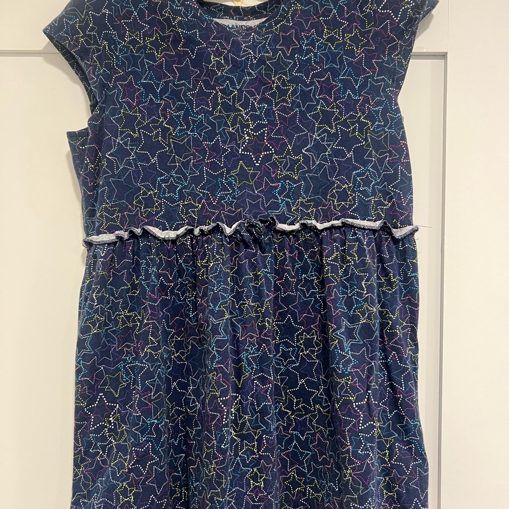 Lands' End Starry Blue and Purple Kids shirt size 16+